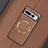 Coque Silicone Gel Motif Cuir Housse Etui avec Magnetique TB1 pour Google Pixel 7 Pro 5G Marron