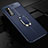 Coque Silicone Gel Motif Cuir Housse Etui avec Support Bague Anneau Aimante Magnetique pour Huawei Honor V30 Pro 5G Petit