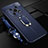 Coque Silicone Gel Motif Cuir Housse Etui avec Support Bague Anneau Aimante Magnetique pour Huawei Honor X9 5G Petit