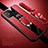 Coque Silicone Gel Motif Cuir Housse Etui avec Support Bague Anneau Aimante Magnetique pour Huawei Nova 8 SE 5G Rouge