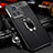 Coque Silicone Gel Motif Cuir Housse Etui avec Support Bague Anneau Aimante Magnetique pour OnePlus 10R 5G Petit