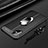 Coque Silicone Gel Motif Cuir Housse Etui avec Support Bague Anneau Aimante Magnetique pour Samsung Galaxy A71 4G A715 Noir