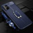 Coque Silicone Gel Motif Cuir Housse Etui avec Support Bague Anneau Aimante Magnetique pour Samsung Galaxy M40S Petit