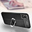 Coque Silicone Gel Motif Cuir Housse Etui avec Support Bague Anneau Aimante Magnetique pour Vivo V20 Pro 5G Petit