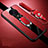 Coque Silicone Gel Motif Cuir Housse Etui avec Support Bague Anneau Aimante Magnetique pour Xiaomi Redmi K30 Pro 5G Rouge