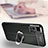 Coque Silicone Gel Motif Cuir Housse Etui avec Support Bague Anneau Aimante Magnetique pour Xiaomi Redmi Note 11 5G Petit