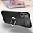 Coque Silicone Gel Motif Cuir Housse Etui avec Support Bague Anneau Aimante Magnetique pour Xiaomi Redmi Note 11R 5G Petit