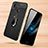 Coque Silicone Gel Motif Cuir Housse Etui avec Support Bague Anneau Aimante Magnetique pour Xiaomi Redmi Note 7 Petit