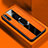 Coque Silicone Gel Motif Cuir Housse Etui avec Support Bague Anneau Aimante Magnetique S01 pour Huawei P smart S Orange