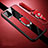 Coque Silicone Gel Motif Cuir Housse Etui avec Support Bague Anneau Aimante Magnetique S01 pour Vivo V20 Pro 5G Rouge