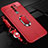 Coque Silicone Gel Motif Cuir Housse Etui avec Support Bague Anneau Aimante Magnetique S01 pour Xiaomi Redmi 9 Prime India Petit