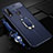 Coque Silicone Gel Motif Cuir Housse Etui avec Support Bague Anneau Aimante Magnetique S02 pour Oppo A31 Petit