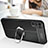 Coque Silicone Gel Motif Cuir Housse Etui avec Support Bague Anneau Aimante Magnetique S02 pour Oppo Find X3 Lite 5G Petit