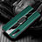 Coque Silicone Gel Motif Cuir Housse Etui avec Support Bague Anneau Aimante Magnetique S03 pour Oppo Find X2 Lite Vert