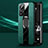 Coque Silicone Gel Motif Cuir Housse Etui avec Support Bague Anneau Aimante Magnetique S03 pour Xiaomi Mi 12S Pro 5G Vert