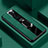 Coque Silicone Gel Motif Cuir Housse Etui avec Support Bague Anneau Aimante Magnetique S04 pour Oppo A11 Vert