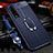 Coque Silicone Gel Motif Cuir Housse Etui avec Support Bague Anneau Aimante Magnetique S04 pour Oppo Find X2 Petit