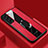 Coque Silicone Gel Motif Cuir Housse Etui avec Support Bague Anneau Aimante Magnetique S04 pour Samsung Galaxy S23 5G Rouge