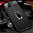 Coque Silicone Gel Motif Cuir Housse Etui avec Support Bague Anneau Aimante Magnetique T01 pour Apple iPhone 11 Petit