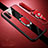 Coque Silicone Gel Motif Cuir Housse Etui avec Support Bague Anneau Aimante Magnetique T02 pour Samsung Galaxy Note 10 Plus Rouge