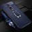 Coque Silicone Gel Motif Cuir Housse Etui avec Support Bague Anneau Aimante Magnetique T02 pour Xiaomi Mi 9T Bleu