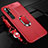 Coque Silicone Gel Motif Cuir Housse Etui avec Support Bague Anneau Aimante Magnetique T02 pour Xiaomi Mi Note 10 Petit