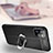 Coque Silicone Gel Motif Cuir Housse Etui avec Support Bague Anneau Aimante Magnetique T03 pour Apple iPhone 11 Pro Max Petit