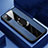 Coque Silicone Gel Motif Cuir Housse Etui avec Support Bague Anneau Aimante Magnetique T03 pour Huawei Honor V30 5G Bleu