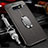 Coque Silicone Gel Motif Cuir Housse Etui avec Support Bague Anneau Aimante Magnetique T03 pour Samsung Galaxy S10e Petit