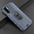 Coque Silicone Gel Motif Cuir Housse Etui avec Support Bague Anneau Aimante Magnetique T06 pour Huawei P30 Pro New Edition Petit