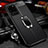 Coque Silicone Gel Motif Cuir Housse Etui avec Support Bague Anneau Aimante Magnetique WL1 pour Samsung Galaxy S20 Ultra Noir