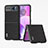 Coque Silicone Gel Motif Cuir Housse Etui B05H pour Motorola Moto Razr 40 5G Noir