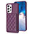 Coque Silicone Gel Motif Cuir Housse Etui BF1 pour Samsung Galaxy A13 4G Violet