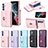 Coque Silicone Gel Motif Cuir Housse Etui BF1 pour Samsung Galaxy Quantum4 5G Petit