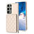 Coque Silicone Gel Motif Cuir Housse Etui BF1 pour Samsung Galaxy S21 FE 5G Petit