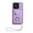 Coque Silicone Gel Motif Cuir Housse Etui BF1 pour Xiaomi Poco C55 Violet