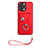 Coque Silicone Gel Motif Cuir Housse Etui BF1 pour Xiaomi Redmi 12 4G Rouge