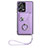 Coque Silicone Gel Motif Cuir Housse Etui BF1 pour Xiaomi Redmi Note 12 Explorer Violet