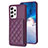 Coque Silicone Gel Motif Cuir Housse Etui BF2 pour Samsung Galaxy A53 5G Violet