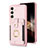 Coque Silicone Gel Motif Cuir Housse Etui BF2 pour Samsung Galaxy S24 5G Or Rose