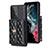 Coque Silicone Gel Motif Cuir Housse Etui BF3 pour Samsung Galaxy A53 5G Noir