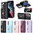 Coque Silicone Gel Motif Cuir Housse Etui BF3 pour Samsung Galaxy S22 5G Petit