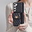 Coque Silicone Gel Motif Cuir Housse Etui BF4 pour Samsung Galaxy S22 5G Petit