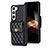 Coque Silicone Gel Motif Cuir Housse Etui BF4 pour Samsung Galaxy S24 5G Noir