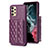 Coque Silicone Gel Motif Cuir Housse Etui BF5 pour Samsung Galaxy A13 4G Violet