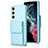 Coque Silicone Gel Motif Cuir Housse Etui BF5 pour Samsung Galaxy S22 Plus 5G Petit