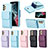 Coque Silicone Gel Motif Cuir Housse Etui BF6 pour Samsung Galaxy A13 4G Petit