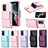 Coque Silicone Gel Motif Cuir Housse Etui BF6 pour Samsung Galaxy A52 4G Petit