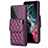 Coque Silicone Gel Motif Cuir Housse Etui BF6 pour Samsung Galaxy A53 5G Violet