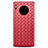 Coque Silicone Gel Motif Cuir Housse Etui D01 pour Huawei Mate 30 Pro 5G Rouge